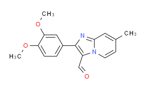 CAS No. 727652-09-7, 2-(3,4-Dimethoxyphenyl)-7-methylimidazo[1,2-a]pyridine-3-carbaldehyde