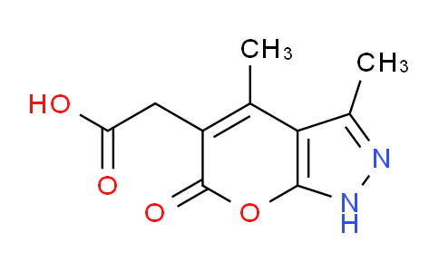 CAS No. 879025-21-5, 2-(3,4-Dimethyl-6-oxo-1,6-dihydropyrano[2,3-c]pyrazol-5-yl)acetic acid