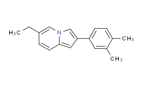 CAS No. 881041-82-3, 2-(3,4-Dimethylphenyl)-6-ethylindolizine