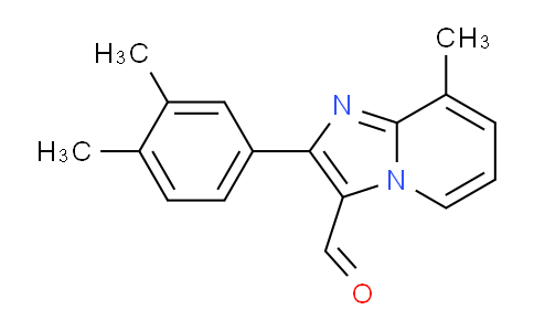 CAS No. 881042-12-2, 2-(3,4-Dimethylphenyl)-8-methylimidazo[1,2-a]pyridine-3-carbaldehyde