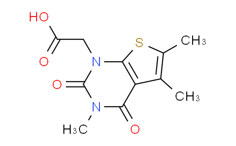 CAS No. 1707399-10-7, 2-(3,5,6-Trimethyl-2,4-dioxo-3,4-dihydrothieno[2,3-d]pyrimidin-1(2H)-yl)acetic acid