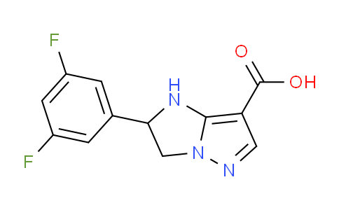 CAS No. 1707567-20-1, 2-(3,5-Difluorophenyl)-2,3-dihydro-1H-imidazo[1,2-b]pyrazole-7-carboxylic acid