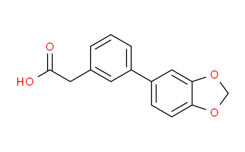 CAS No. 669713-75-1, 2-(3-(Benzo[d][1,3]dioxol-5-yl)phenyl)acetic acid