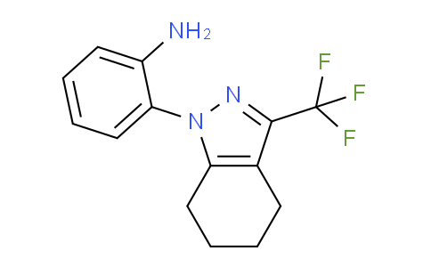 CAS No. 937607-82-4, 2-(3-(Trifluoromethyl)-4,5,6,7-tetrahydro-1H-indazol-1-yl)aniline
