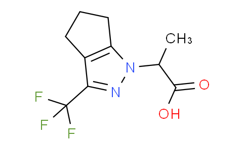 CAS No. 938006-79-2, 2-(3-(Trifluoromethyl)-5,6-dihydrocyclopenta[c]pyrazol-1(4H)-yl)propanoic acid