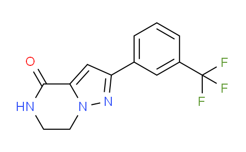 CAS No. 1956326-59-2, 2-(3-(Trifluoromethyl)phenyl)-6,7-dihydropyrazolo[1,5-a]pyrazin-4(5H)-one
