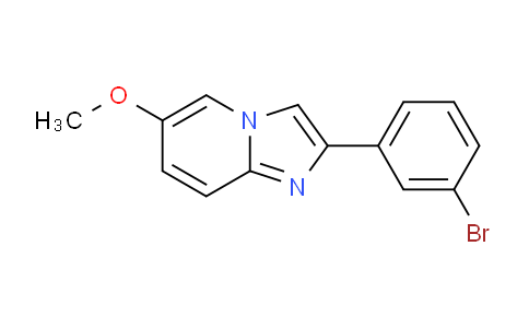 CAS No. 1447606-37-2, 2-(3-Bromophenyl)-6-methoxyimidazo[1,2-a]pyridine