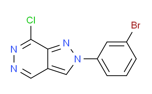 CAS No. 1956376-24-1, 2-(3-Bromophenyl)-7-chloro-2H-pyrazolo[3,4-d]pyridazine