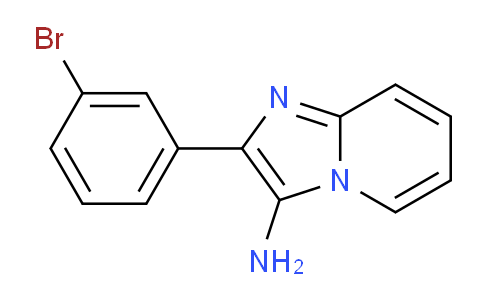 CAS No. 1275288-16-8, 2-(3-Bromophenyl)imidazo[1,2-a]pyridin-3-amine