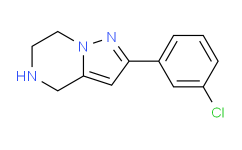 CAS No. 1782655-75-7, 2-(3-Chlorophenyl)-4,5,6,7-tetrahydropyrazolo[1,5-a]pyrazine
