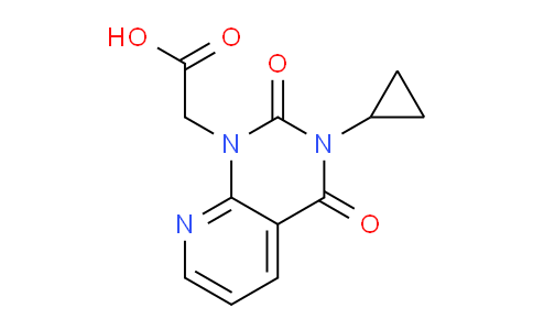 CAS No. 1707563-13-0, 2-(3-Cyclopropyl-2,4-dioxo-3,4-dihydropyrido[2,3-d]pyrimidin-1(2H)-yl)acetic acid