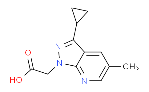 CAS No. 937605-70-4, 2-(3-Cyclopropyl-5-methyl-1H-pyrazolo[3,4-b]pyridin-1-yl)acetic acid