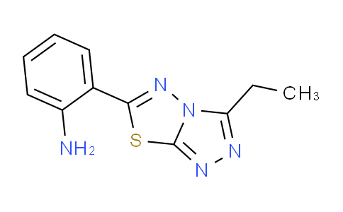 CAS No. 874591-55-6, 2-(3-Ethyl-[1,2,4]triazolo[3,4-b][1,3,4]thiadiazol-6-yl)aniline