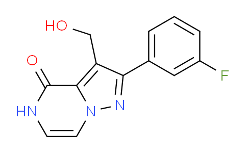CAS No. 1416347-01-7, 2-(3-Fluorophenyl)-3-(hydroxymethyl)pyrazolo[1,5-a]pyrazin-4(5H)-one