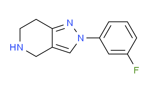 CAS No. 1485111-61-2, 2-(3-Fluorophenyl)-4,5,6,7-tetrahydro-2H-pyrazolo[4,3-c]pyridine