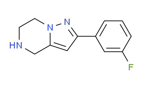 CAS No. 1507939-22-1, 2-(3-Fluorophenyl)-4,5,6,7-tetrahydropyrazolo[1,5-a]pyrazine