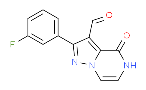 CAS No. 1638612-41-5, 2-(3-Fluorophenyl)-4-oxo-4,5-dihydropyrazolo[1,5-a]pyrazine-3-carbaldehyde