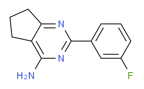 CAS No. 1311186-74-9, 2-(3-Fluorophenyl)-6,7-dihydro-5H-cyclopenta[d]pyrimidin-4-amine