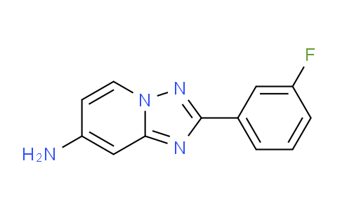 CAS No. 1380331-94-1, 2-(3-Fluorophenyl)-[1,2,4]triazolo[1,5-a]pyridin-7-amine