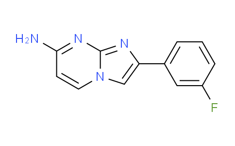 CAS No. 1335300-00-9, 2-(3-Fluorophenyl)imidazo[1,2-a]pyrimidin-7-amine
