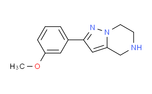 CAS No. 1524831-57-9, 2-(3-Methoxyphenyl)-4,5,6,7-tetrahydropyrazolo[1,5-a]pyrazine
