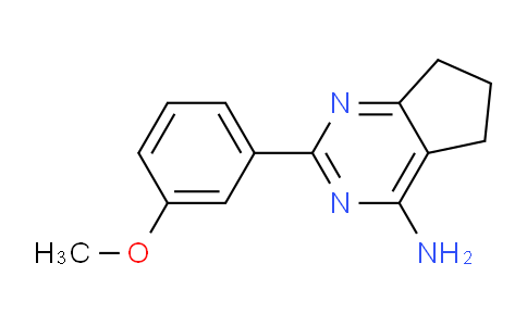 CAS No. 1275675-85-8, 2-(3-Methoxyphenyl)-6,7-dihydro-5H-cyclopenta[d]pyrimidin-4-amine