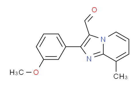 CAS No. 524724-69-4, 2-(3-Methoxyphenyl)-8-methylimidazo[1,2-a]pyridine-3-carbaldehyde