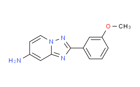 CAS No. 1380331-76-9, 2-(3-Methoxyphenyl)-[1,2,4]triazolo[1,5-a]pyridin-7-amine
