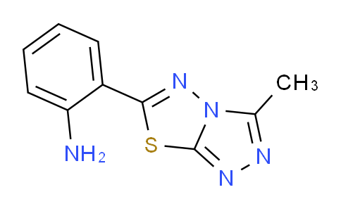 CAS No. 712293-71-5, 2-(3-Methyl-[1,2,4]triazolo[3,4-b][1,3,4]thiadiazol-6-yl)aniline