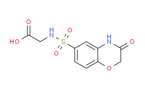 CAS No. 874801-32-8, 2-(3-Oxo-3,4-dihydro-2H-benzo[b][1,4]oxazine-6-sulfonamido)acetic acid