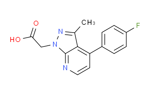 CAS No. 937606-32-1, 2-(4-(4-Fluorophenyl)-3-methyl-1H-pyrazolo[3,4-b]pyridin-1-yl)acetic acid