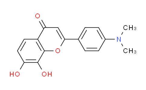 CAS No. 1205548-04-4, 2-(4-(Dimethylamino)phenyl)-7,8-dihydroxy-4H-chromen-4-one