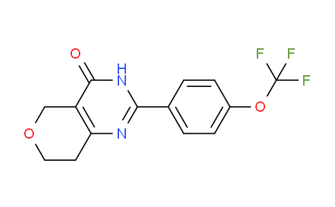CAS No. 1450790-56-3, 2-(4-(Trifluoromethoxy)phenyl)-7,8-dihydro-3H-pyrano[4,3-d]pyrimidin-4(5H)-one