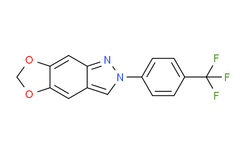 CAS No. 1352305-16-8, 2-(4-(Trifluoromethyl)phenyl)-2H-[1,3]dioxolo[4,5-f]indazole