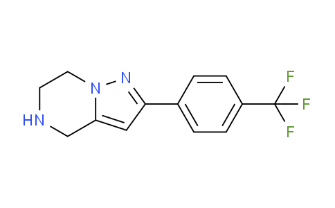 CAS No. 1956326-56-9, 2-(4-(Trifluoromethyl)phenyl)-4,5,6,7-tetrahydropyrazolo[1,5-a]pyrazine