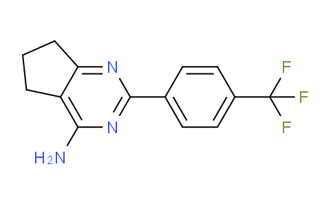 CAS No. 1311186-65-8, 2-(4-(Trifluoromethyl)phenyl)-6,7-dihydro-5H-cyclopenta[d]pyrimidin-4-amine