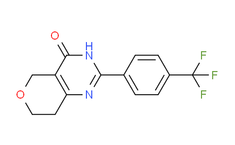 CAS No. 1450790-48-3, 2-(4-(Trifluoromethyl)phenyl)-7,8-dihydro-3H-pyrano[4,3-d]pyrimidin-4(5H)-one