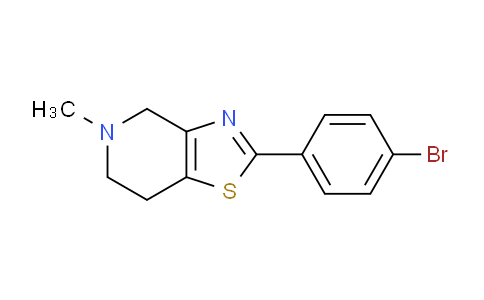 CAS No. 1384265-33-1, 2-(4-Bromophenyl)-5-methyl-4,5,6,7-tetrahydrothiazolo[4,5-c]pyridine