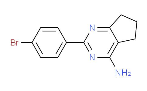 CAS No. 1285382-33-3, 2-(4-Bromophenyl)-6,7-dihydro-5H-cyclopenta[d]pyrimidin-4-amine