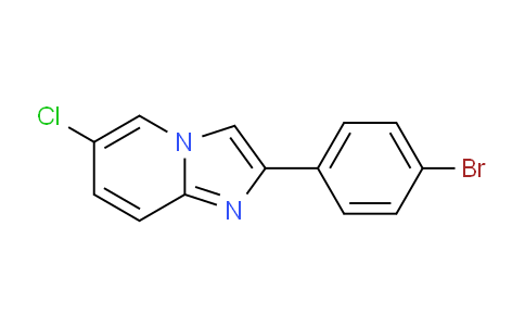 CAS No. 96464-10-7, 2-(4-Bromophenyl)-6-chloroimidazo[1,2-a]pyridine