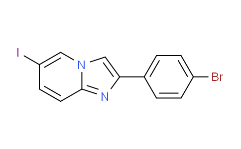 CAS No. 118000-66-1, 2-(4-Bromophenyl)-6-iodoimidazo[1,2-α]pyridine