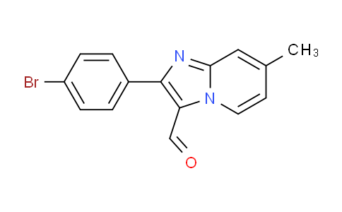 CAS No. 727652-08-6, 2-(4-Bromophenyl)-7-methylimidazo[1,2-a]pyridine-3-carbaldehyde