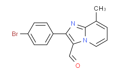 CAS No. 524724-73-0, 2-(4-Bromophenyl)-8-methylimidazo[1,2-a]pyridine-3-carbaldehyde