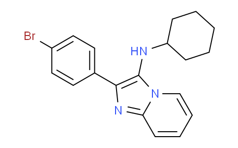 CAS No. 1218933-56-2, 2-(4-Bromophenyl)-N-cyclohexylimidazo[1,2-a]pyridin-3-amine