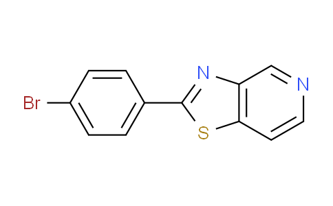 CAS No. 1354910-24-9, 2-(4-Bromophenyl)thiazolo[4,5-c]pyridine