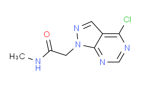 CAS No. 1779131-28-0, 2-(4-Chloro-1H-pyrazolo[3,4-d]pyrimidin-1-yl)-N-methylacetamide