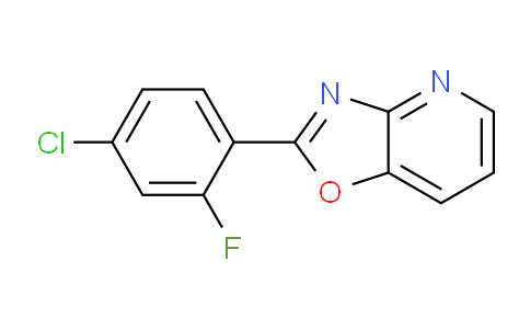 CAS No. 52333-65-0, 2-(4-Chloro-2-fluorophenyl)oxazolo[4,5-b]pyridine