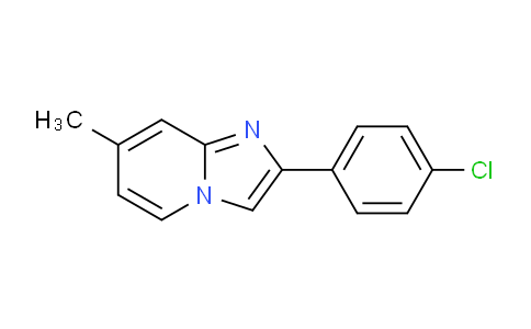 CAS No. 65964-62-7, 2-(4-Chloro-phenyl)-7-methyl-imidazo[1,2-a]pyridine