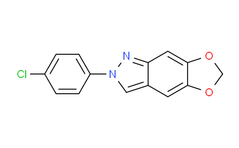 CAS No. 1311194-84-9, 2-(4-Chlorophenyl)-2H-[1,3]dioxolo[4,5-f]indazole