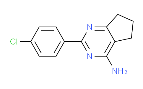 CAS No. 1311186-61-4, 2-(4-Chlorophenyl)-6,7-dihydro-5H-cyclopenta[d]pyrimidin-4-amine